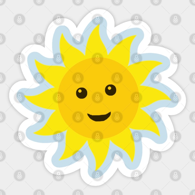 Cute Sun Sticker by wanungara